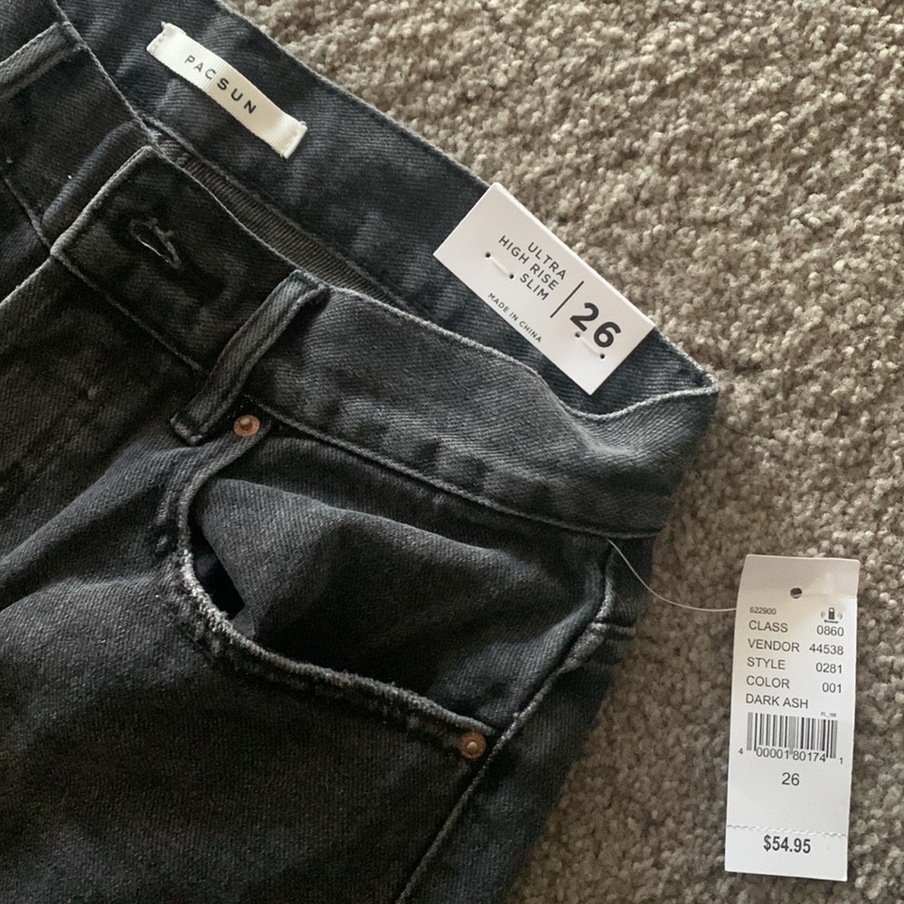 PacSun Ultra High Rise Slim Black Jeans